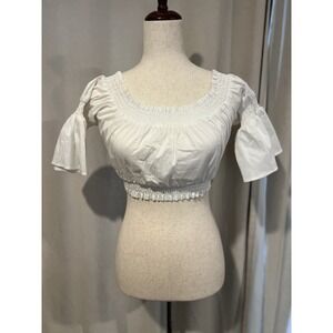 Guess By Marciano Los Angeles Women's‎ Crop Top White Xs NWT Msrp $88